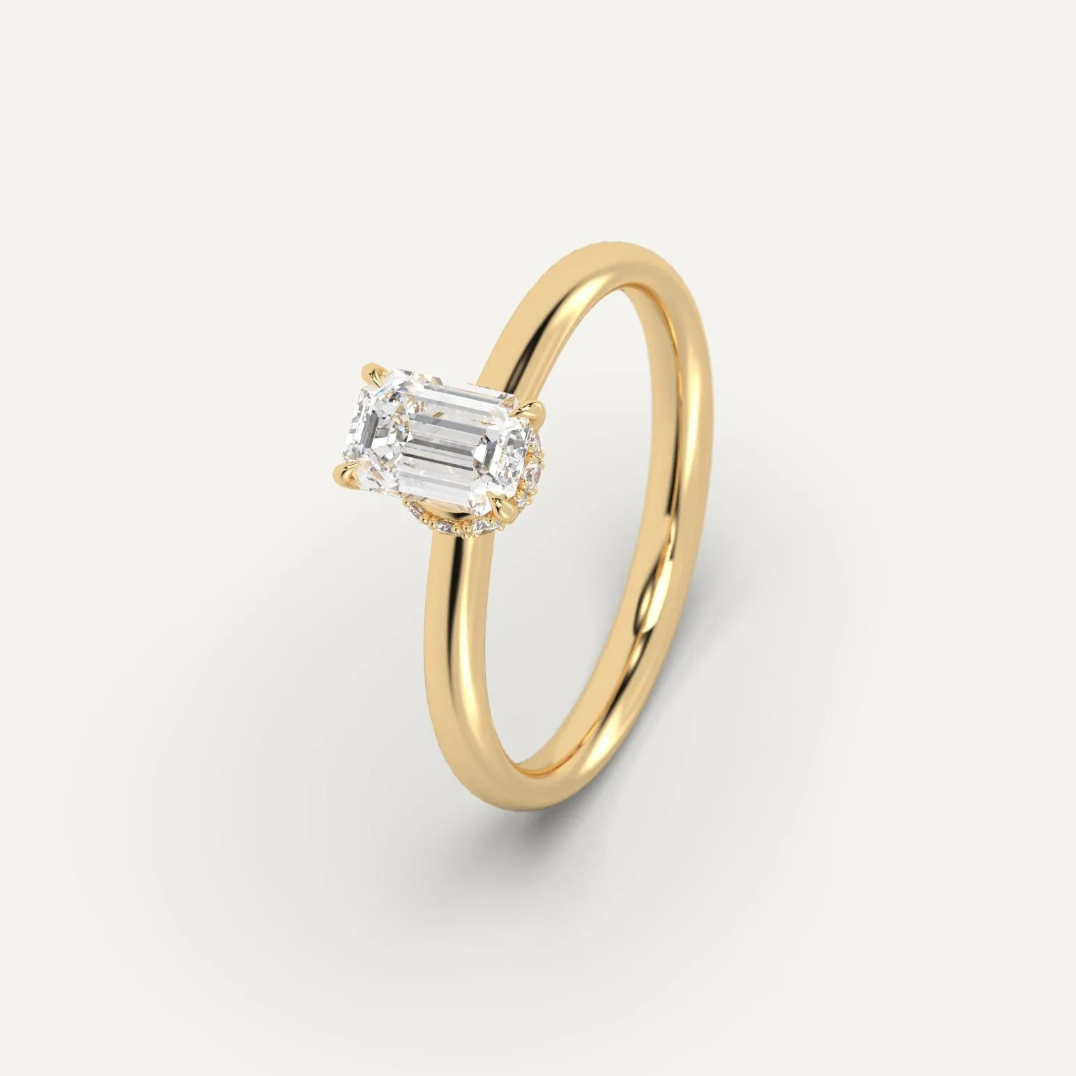1 carat Emerald Cut Diamond Ring