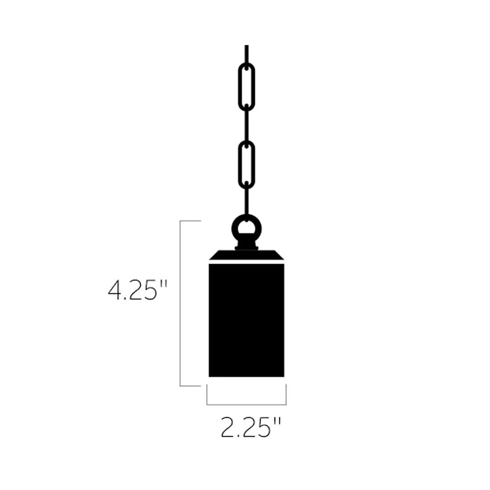 12V Outdoor Solid Pendant Light Centennial Brass