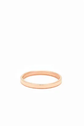 14K Rose Gold Simply Squared Band Ring