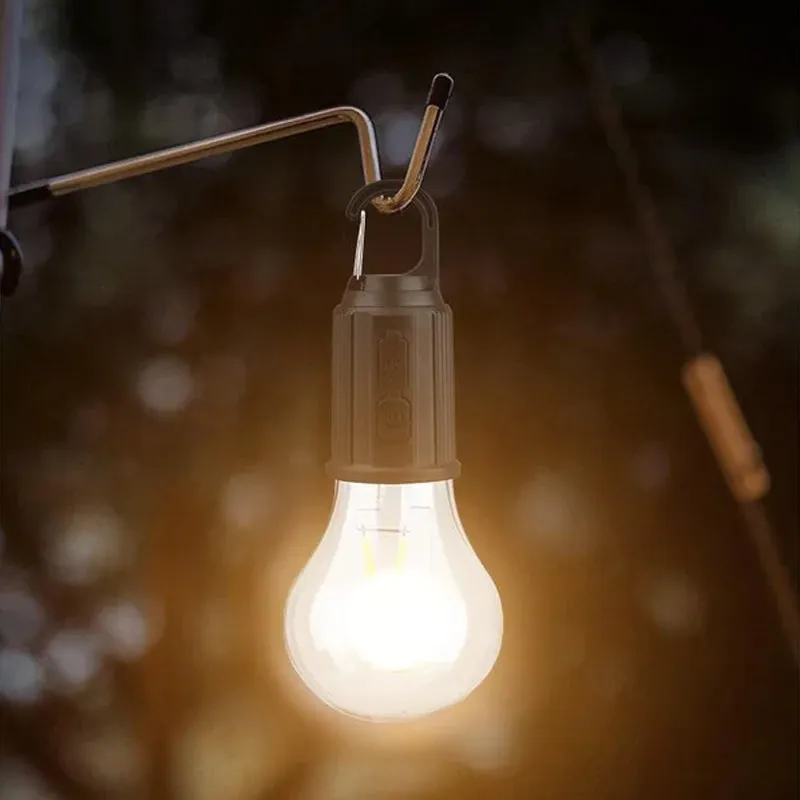 2023 New Outdoor Camping Hanging Type-C Charging Retro Bulb Light