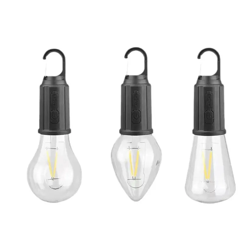 2023 New Outdoor Camping Hanging Type-C Charging Retro Bulb Light