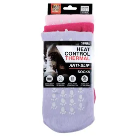 3pk Ladies Anti-Slip Socks