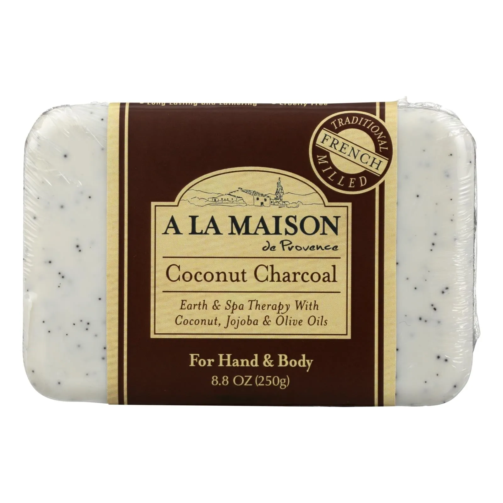 A La Maison Coconut Charcoal Bar Soap (Pack of 8.8 Oz.)