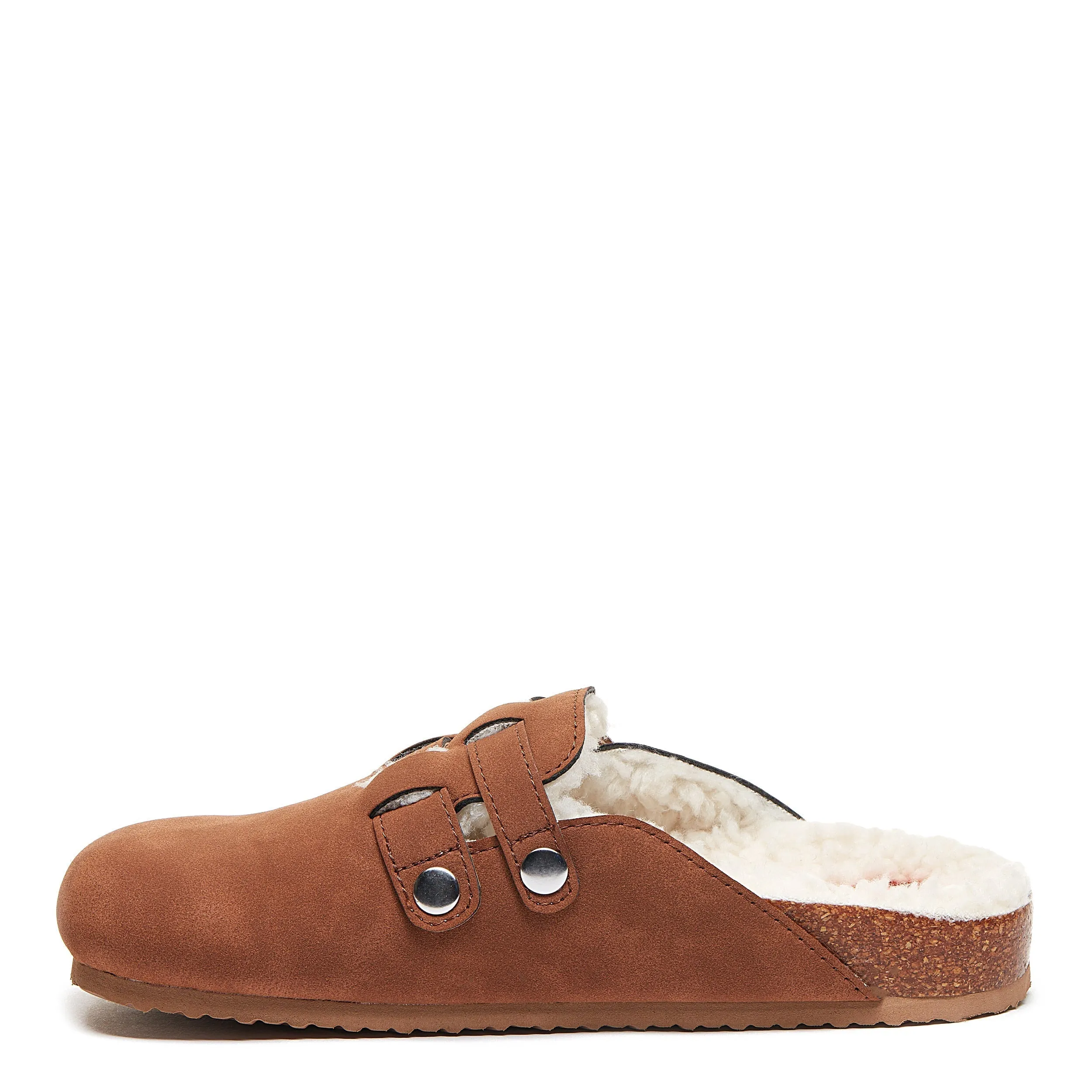 Luxurious Abel Cognac Shearling Mule Slippers