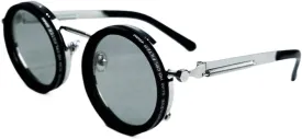 Adjustable Tint Sunglasses Round Polarized with Built-in ND Filter, 1-9 Gears Manual Tint Control for Men
