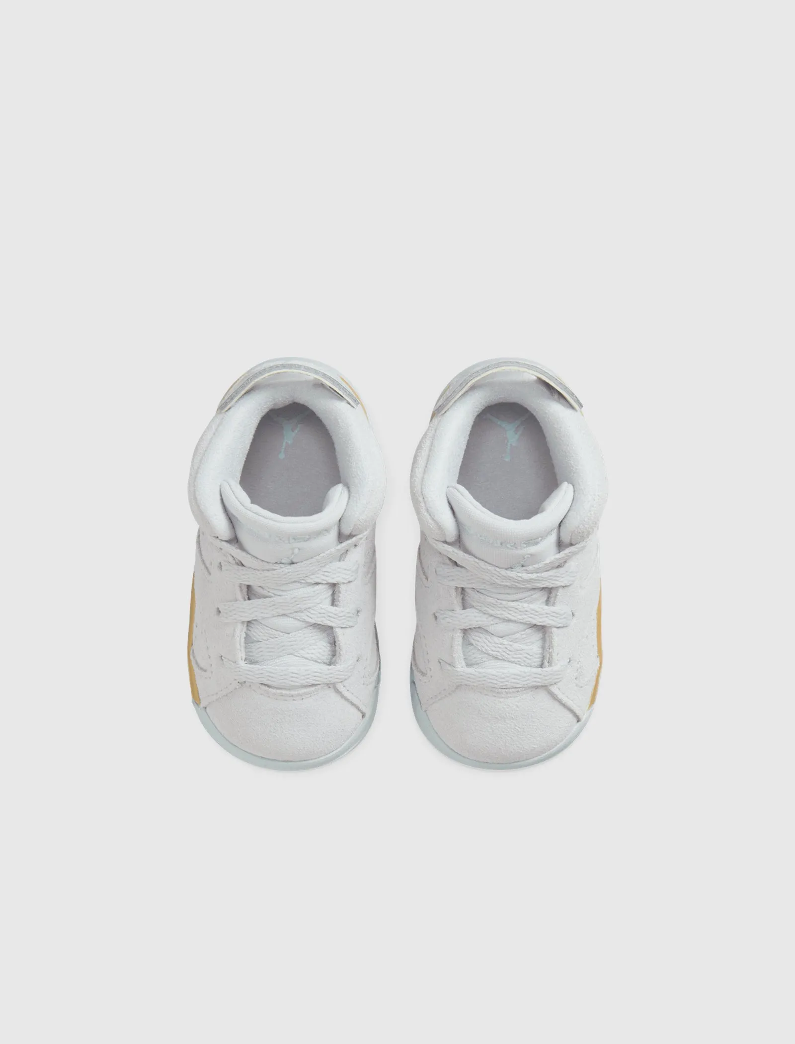AIR JORDAN 6 RETRO "PURE PLATINUM/GLACIER BLUE/ METALLIC GOLD" TD