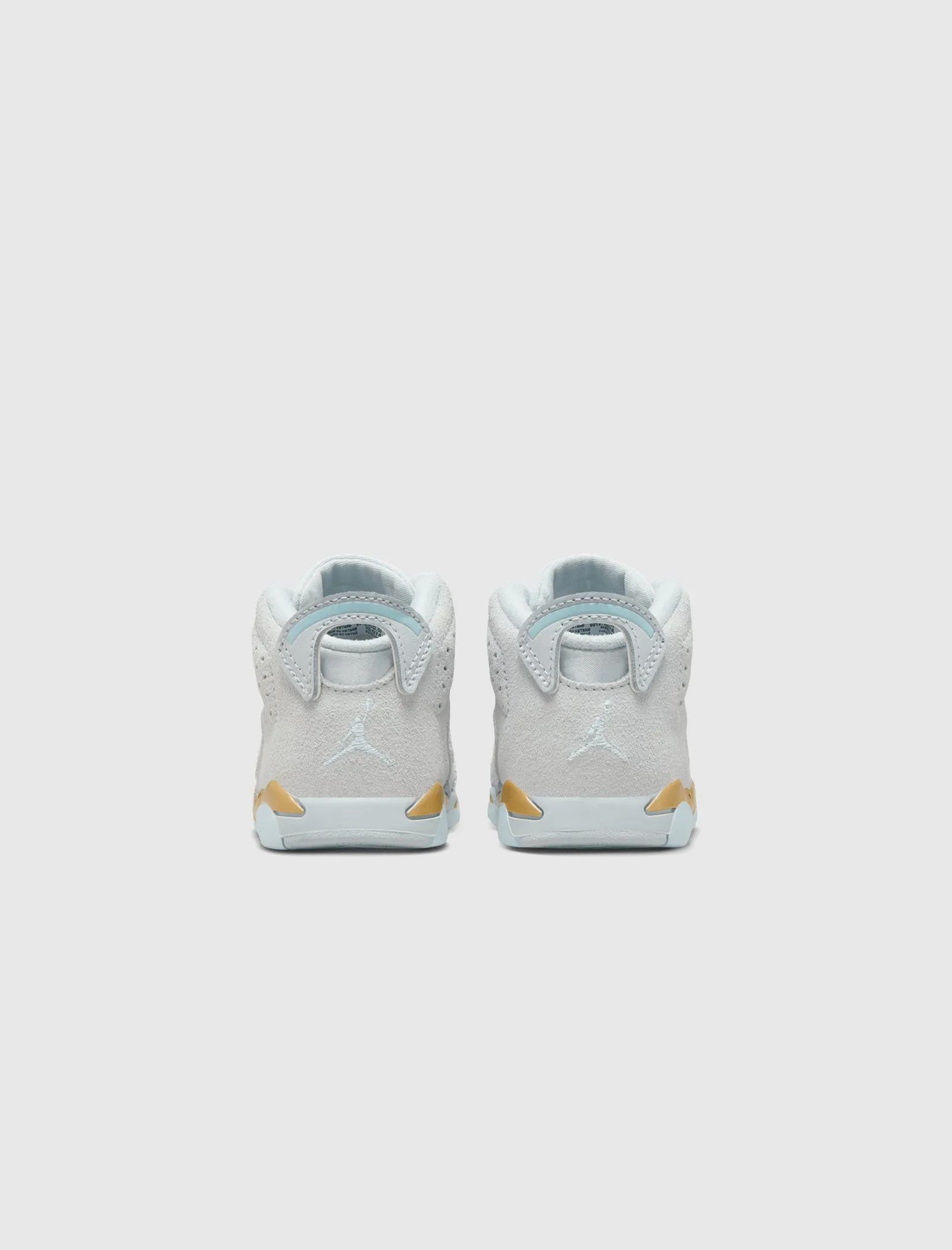 AIR JORDAN 6 RETRO "PURE PLATINUM/GLACIER BLUE/ METALLIC GOLD" TD