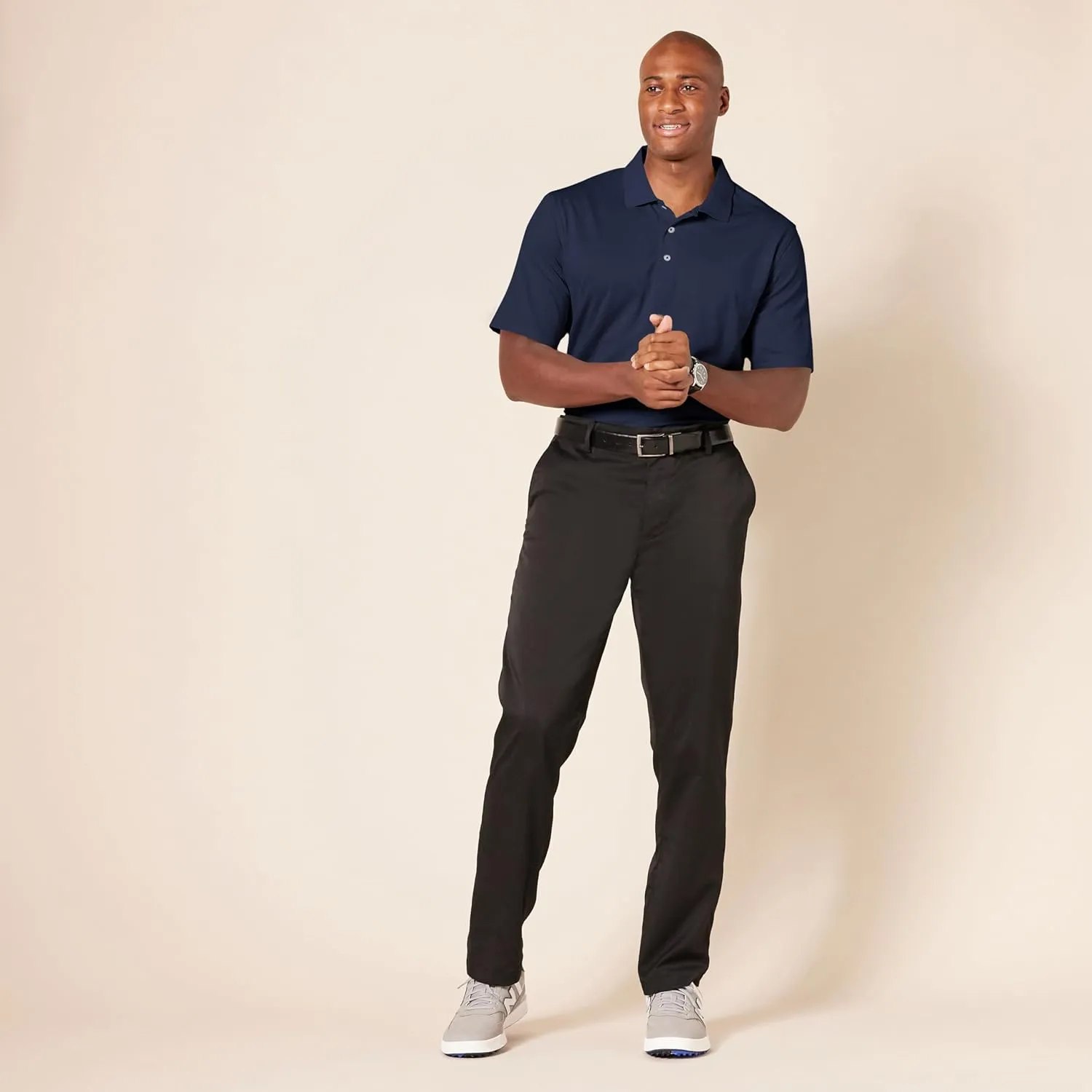 Amazon Essentials Men's Golf Polo Shirt, Moisture-Wicking Quick Dry, Short Sleeve