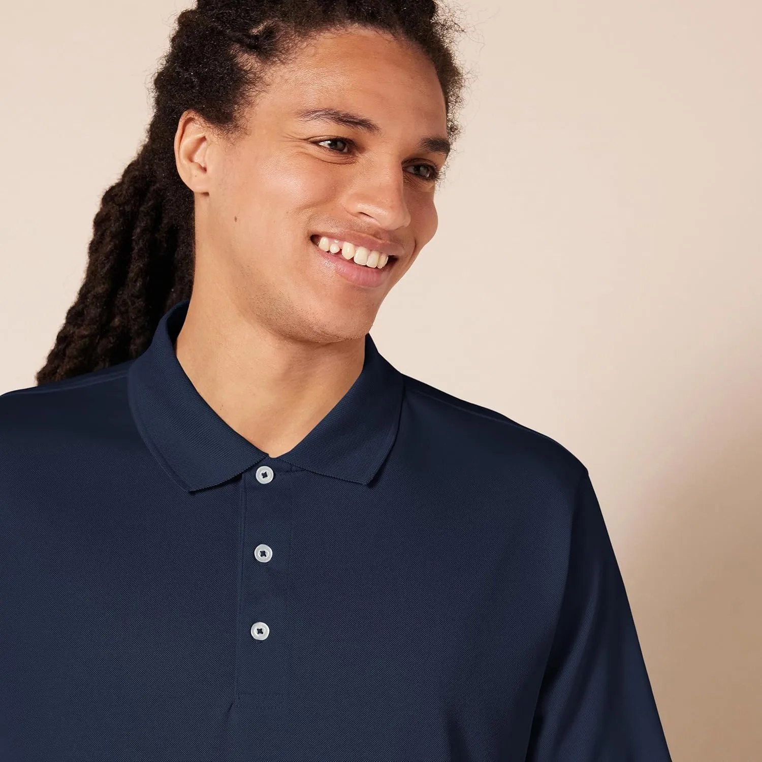Amazon Essentials Men's Golf Polo Shirt, Moisture-Wicking Quick Dry, Short Sleeve