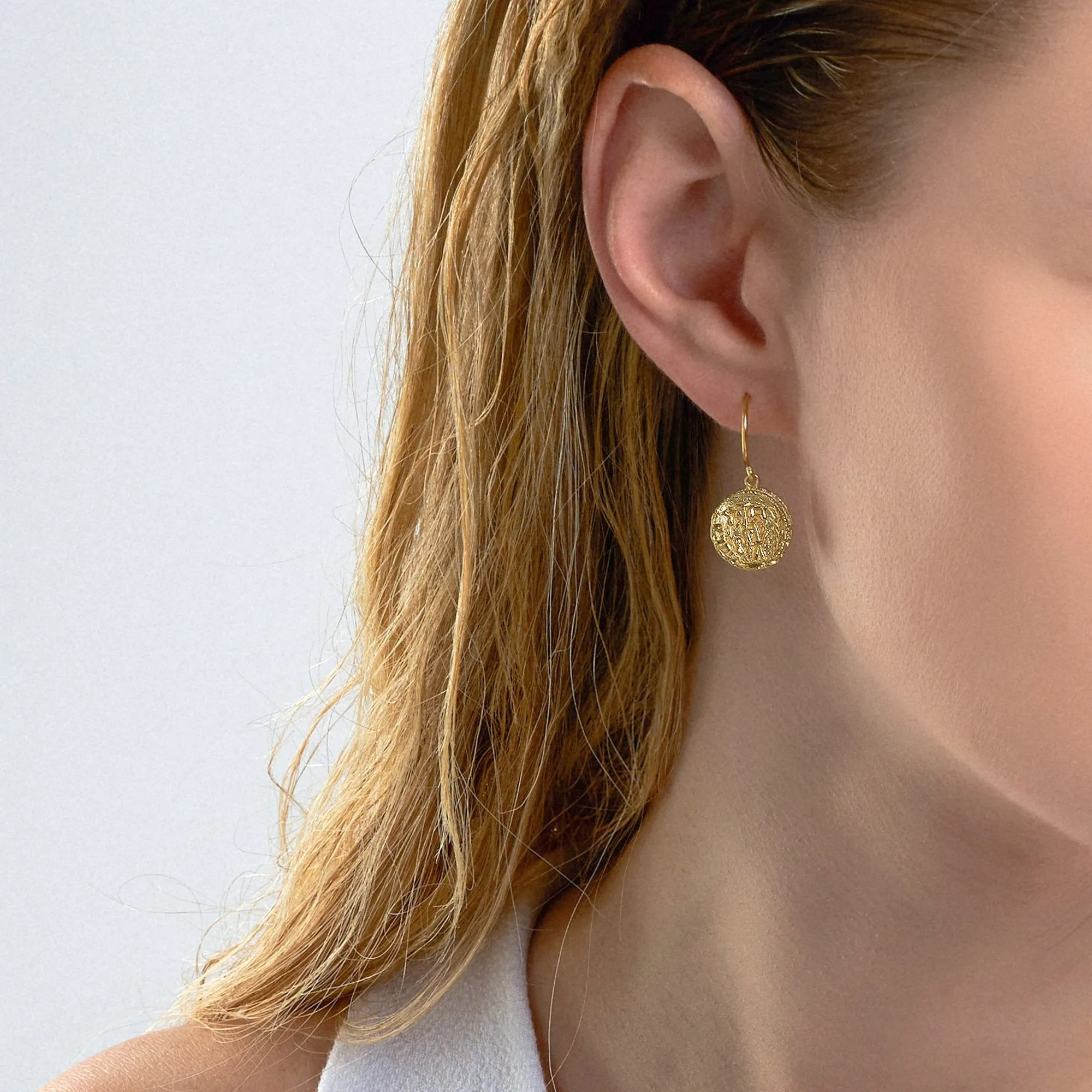 Ania Haie Emblem Hook Earrings - Gold