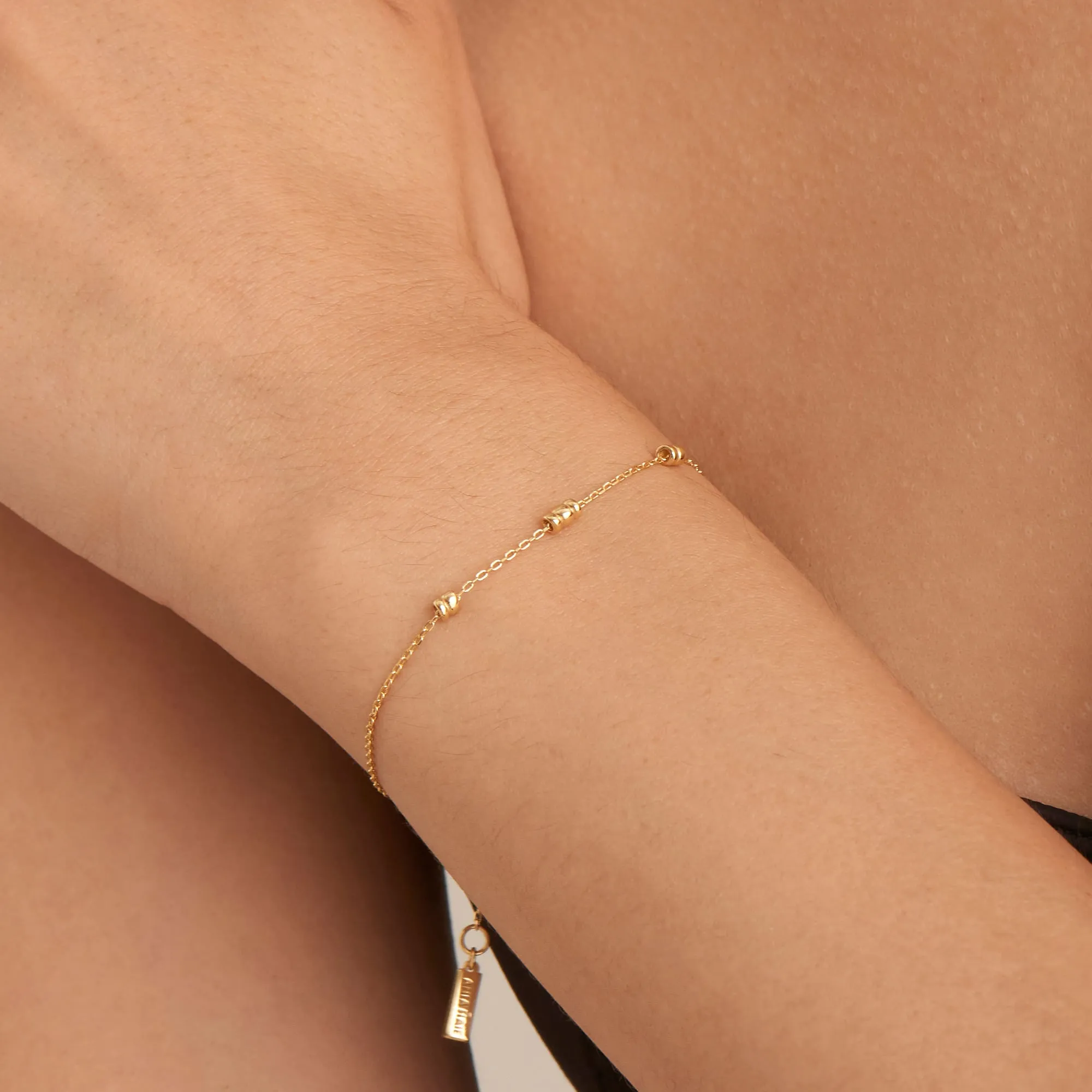 Ania Haie Gold Smooth Twist Chain Bracelet