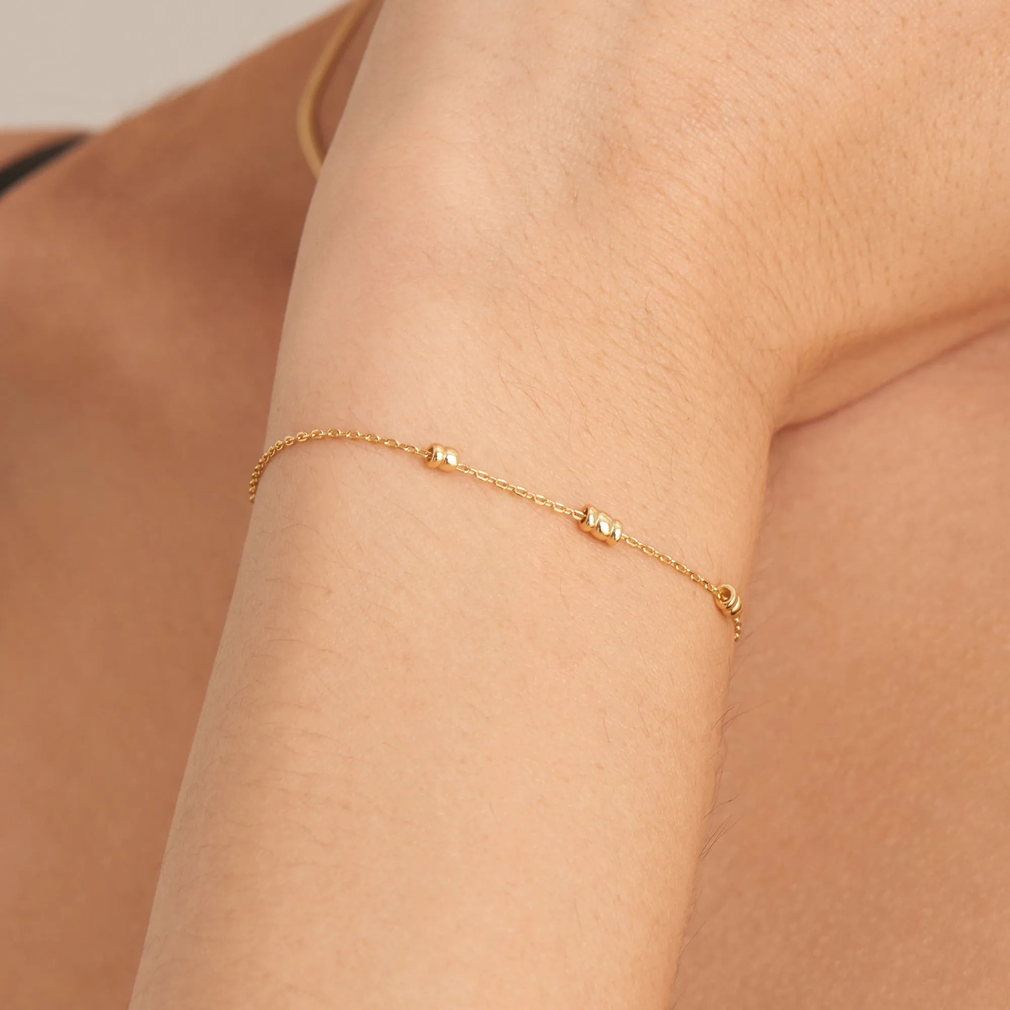 Ania Haie Gold Smooth Twist Chain Bracelet