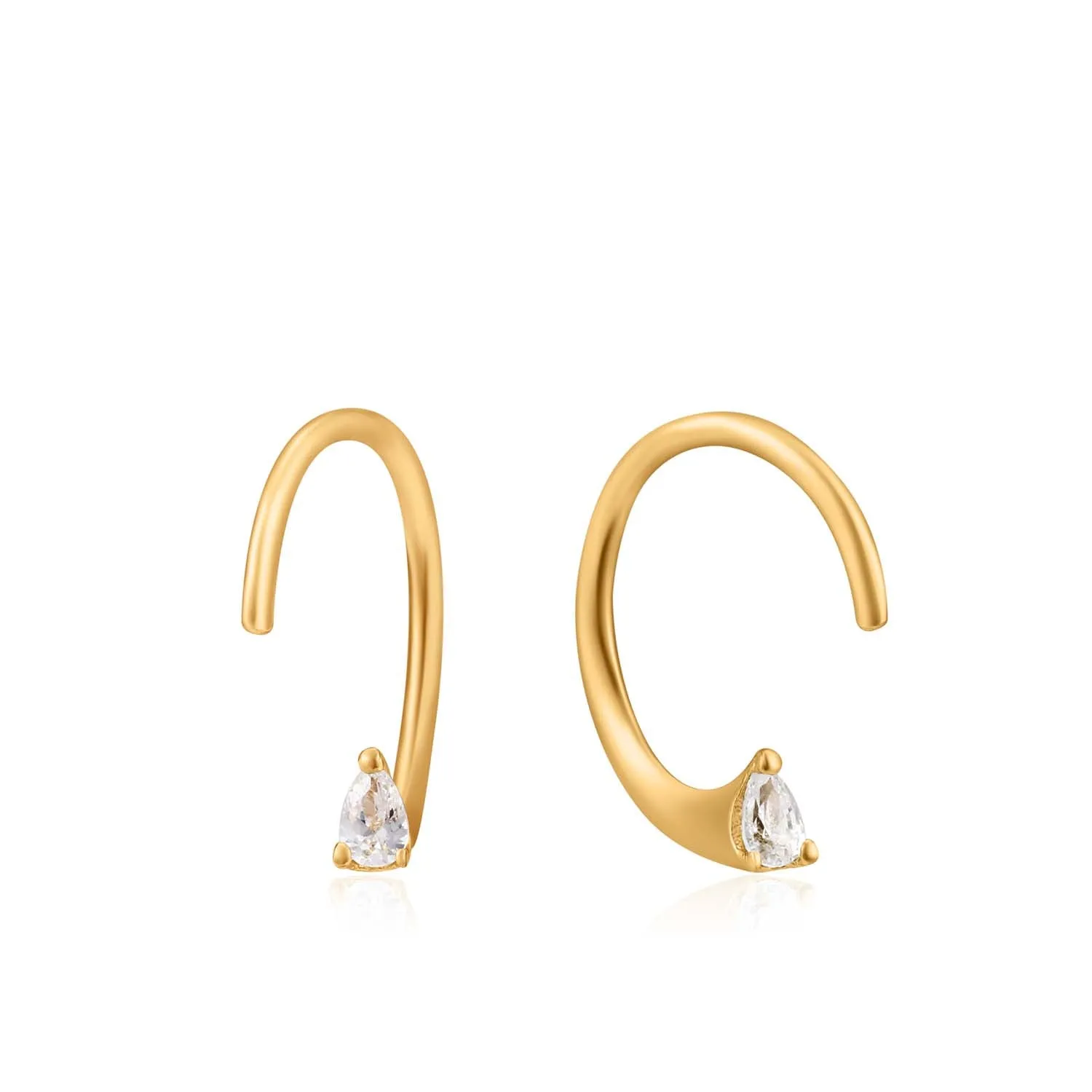 Ania Haie Twist Sparkle Earrings - Gold