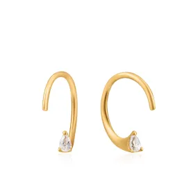 Ania Haie Twist Sparkle Earrings - Gold
