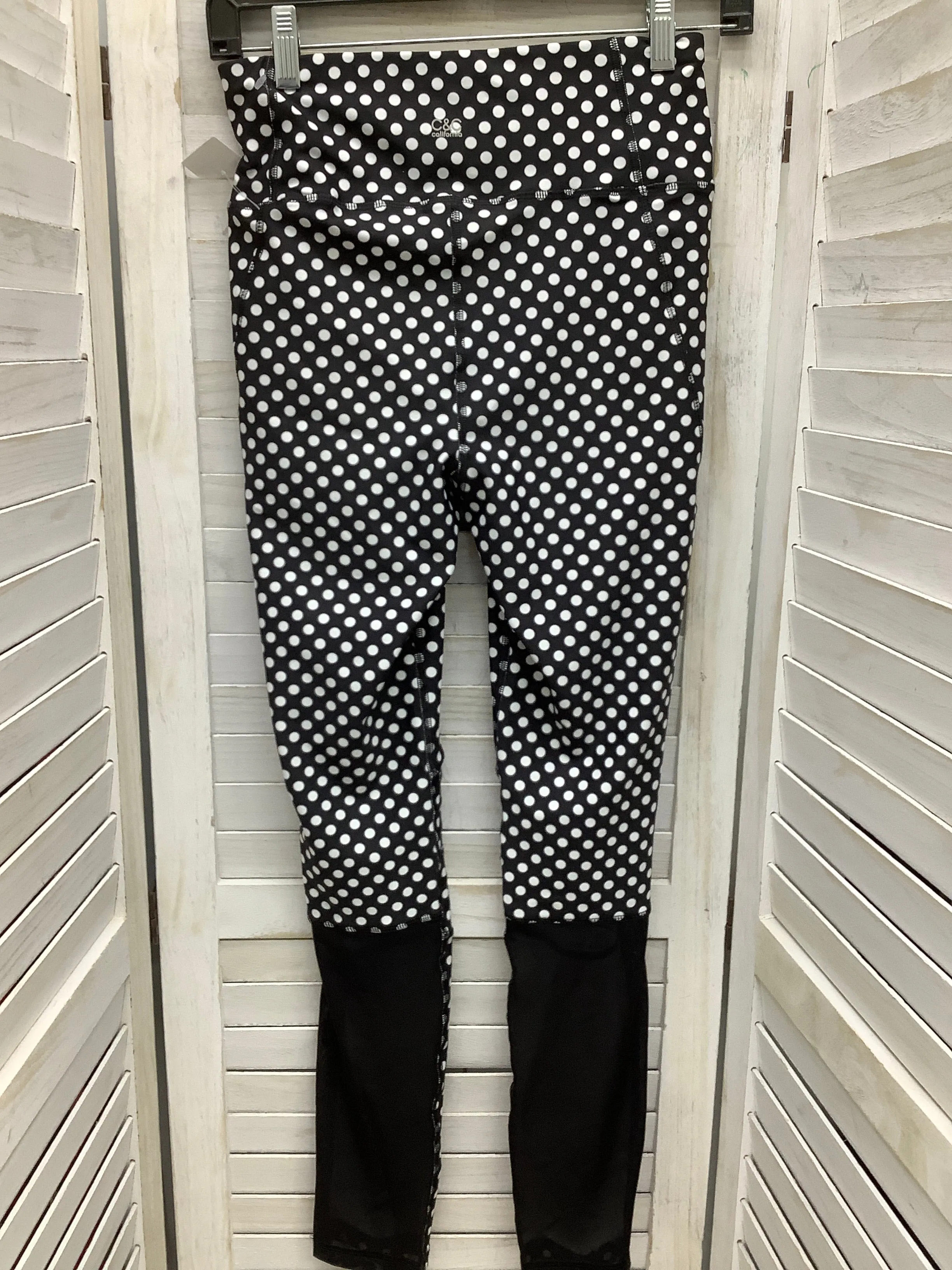 Athletic Leggings By C And C In Polkadot Pattern, Size: M