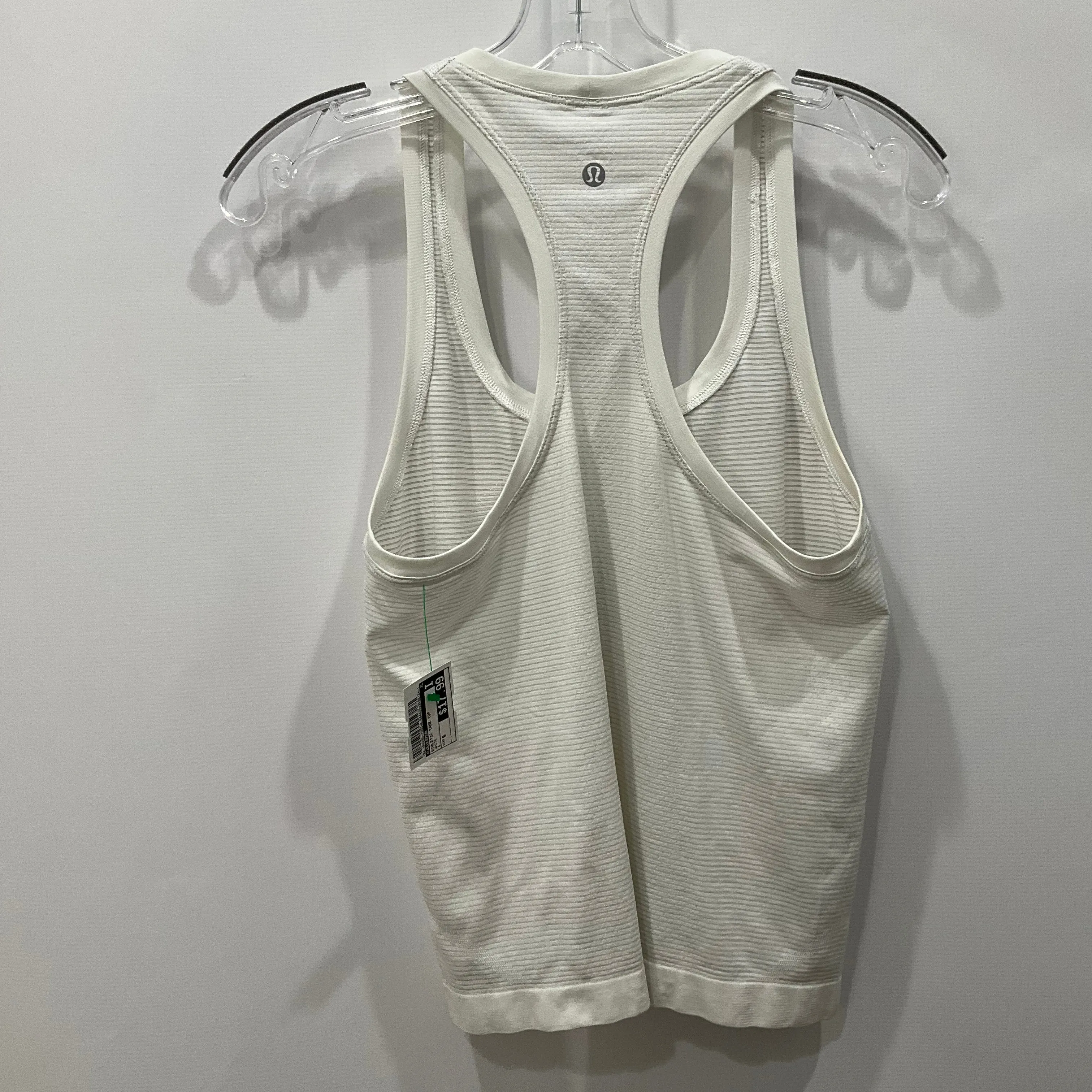 Athletic Tank Top By Lululemon In White, Size: 6