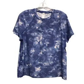 Athletic Top Ss By Lululemon In Blue, Size:S