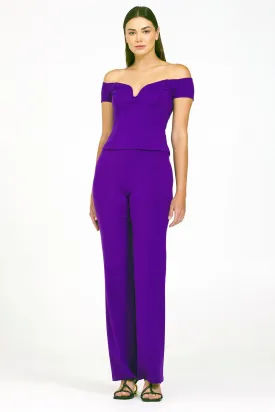 Bailey 44 Halina Ponte Top in Purple Magenta