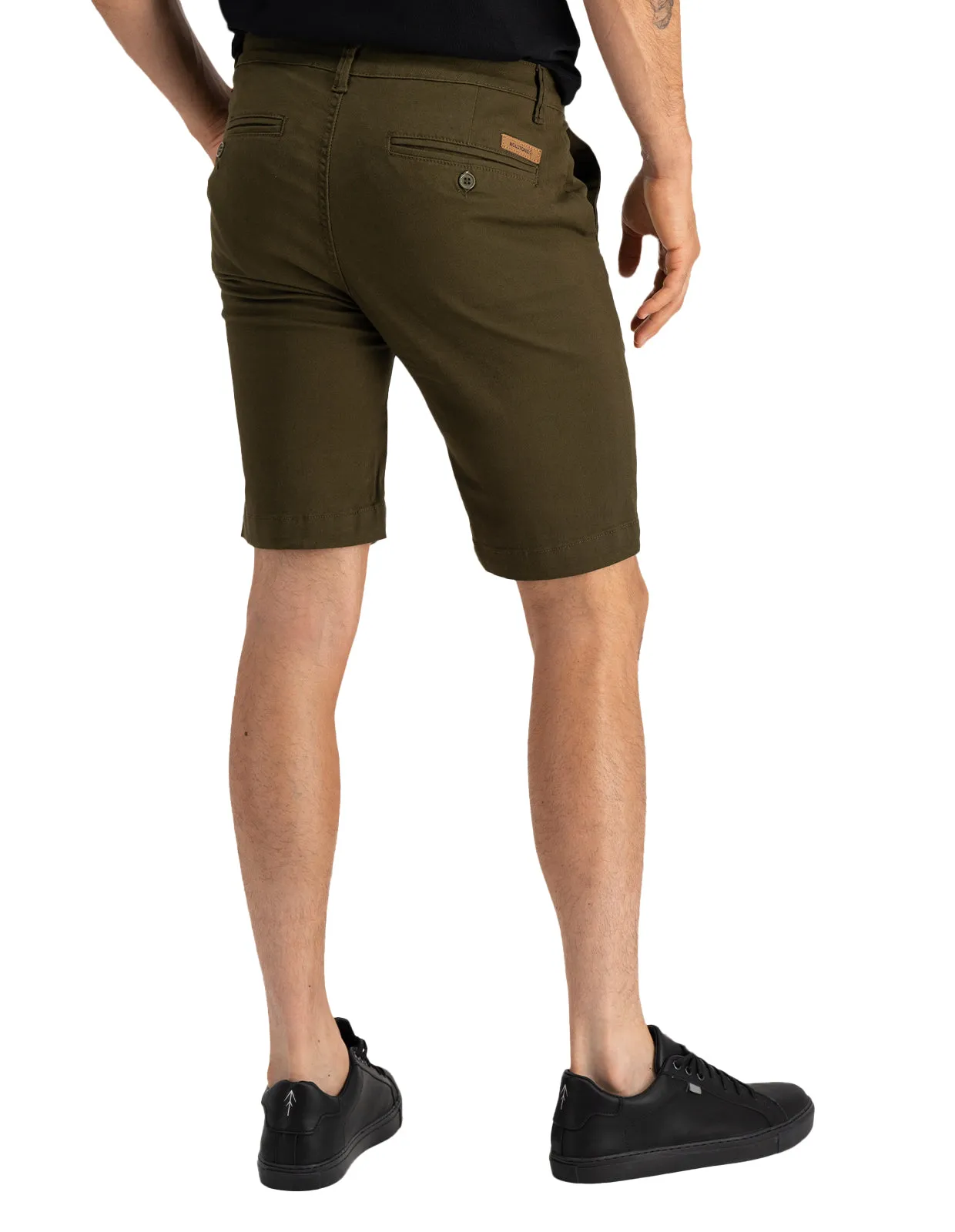 Bermuda de Gabardina Premium - Verde Olivo
