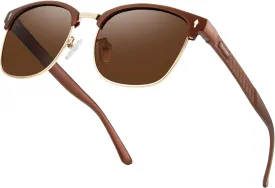 BIRCEN Polarized Sunglasses for Men UV - Protection Classic Shades for Driving Sports Fishing with Al-Mg Metal Frame