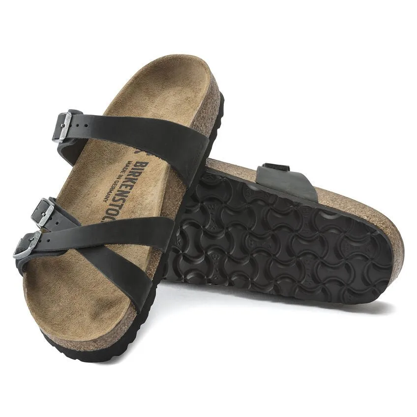 Birkenstock Franca Oiled Leather Black