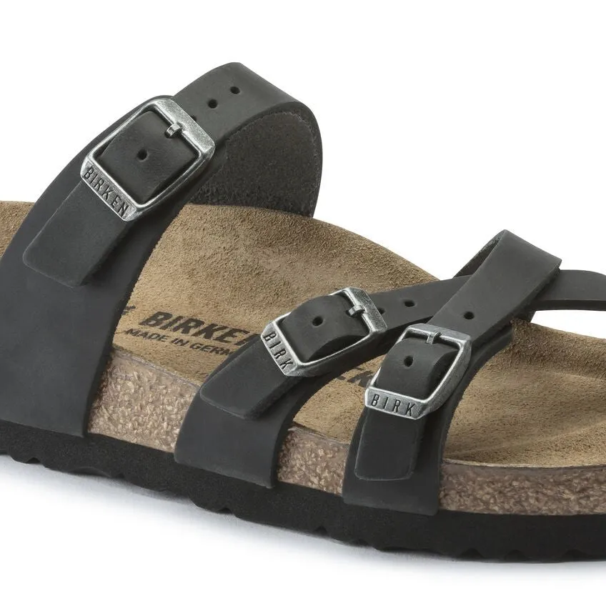 Birkenstock Franca Oiled Leather Black