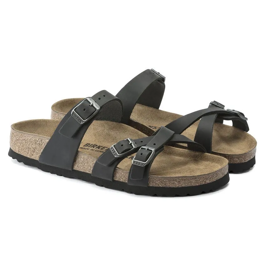 Birkenstock Franca Oiled Leather Black