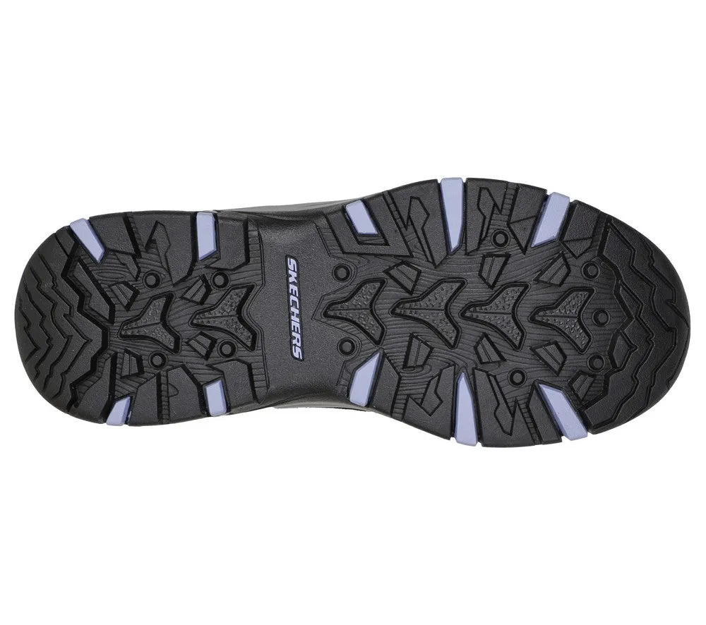 Bocanci sport, dama, SKECHERS WATERPROOF Trego Alpine Trail, 167004-BKCC negru, piele intoarsa
