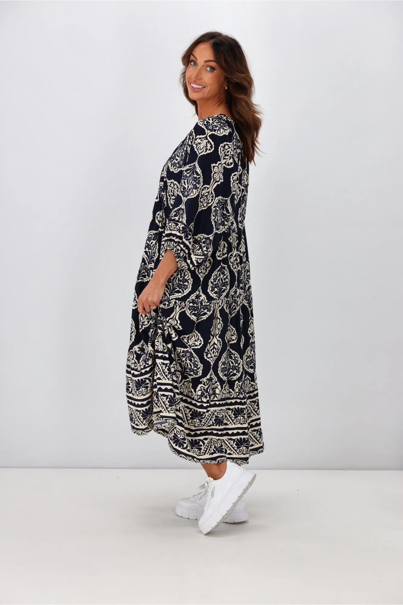 Boho Australia Eliot Dress Navy