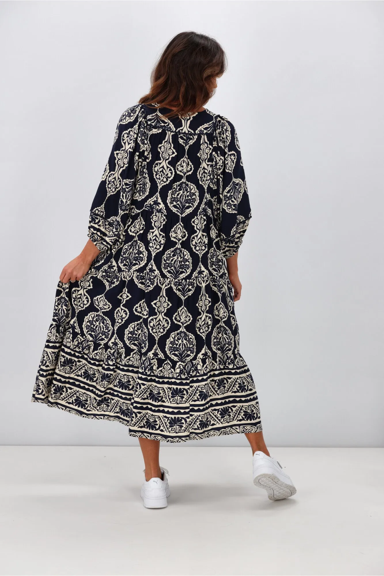 Boho Australia Eliot Dress Navy
