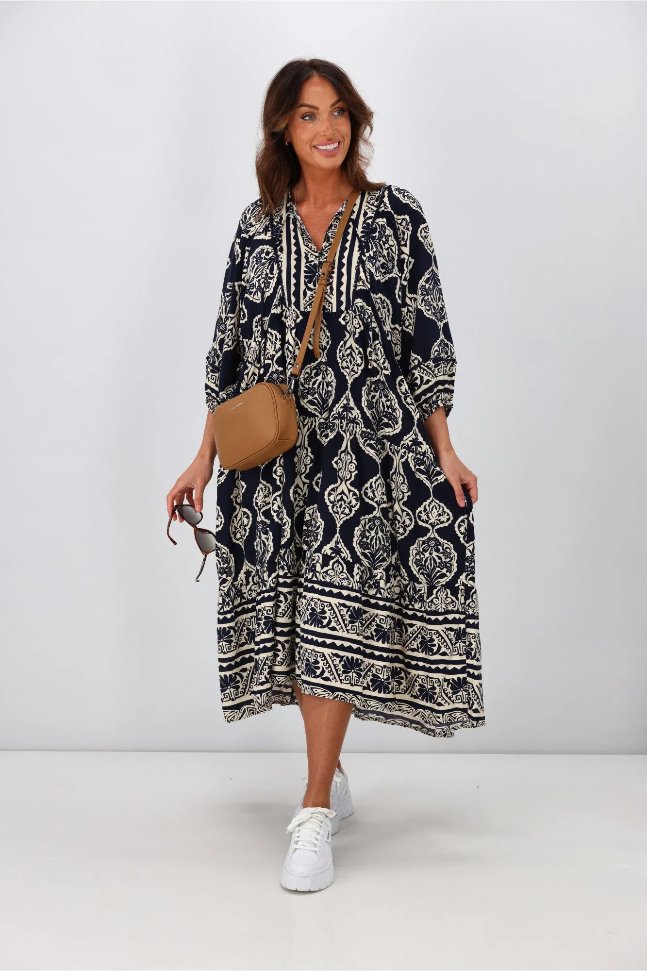 Boho Australia Eliot Dress Navy