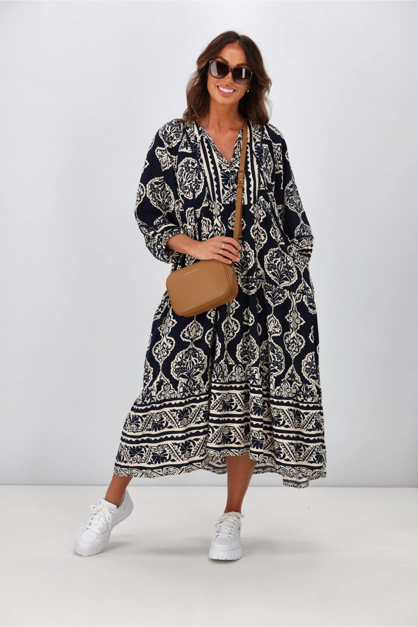 Boho Australia Eliot Dress Navy