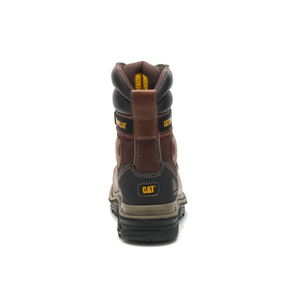 CAT Hauler Men's 8"  Composite Toe Work Boot 717629 - Brown