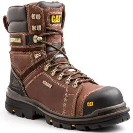 CAT Hauler Men's 8"  Composite Toe Work Boot 717629 - Brown
