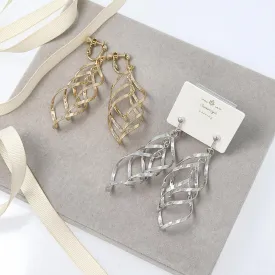 Chunky Twist Drop Clip Ons
