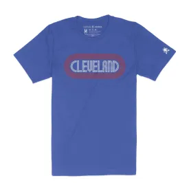 Cleveland Track, Heather Royal - Unisex Crew T-Shirt