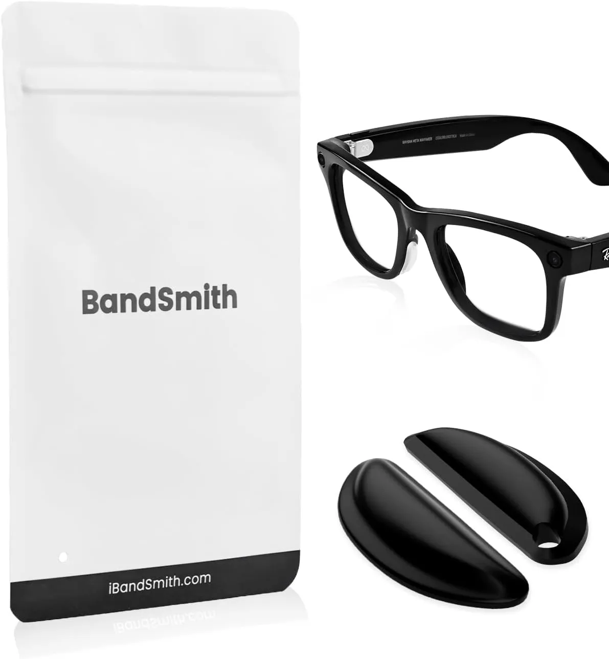 Compatible with Ray-Ban Meta Wayfarer Eyeglass Nose Pad, 8 Pairs Soft Silicone Nose Pads, Anti Slip Replacement Nose Pads