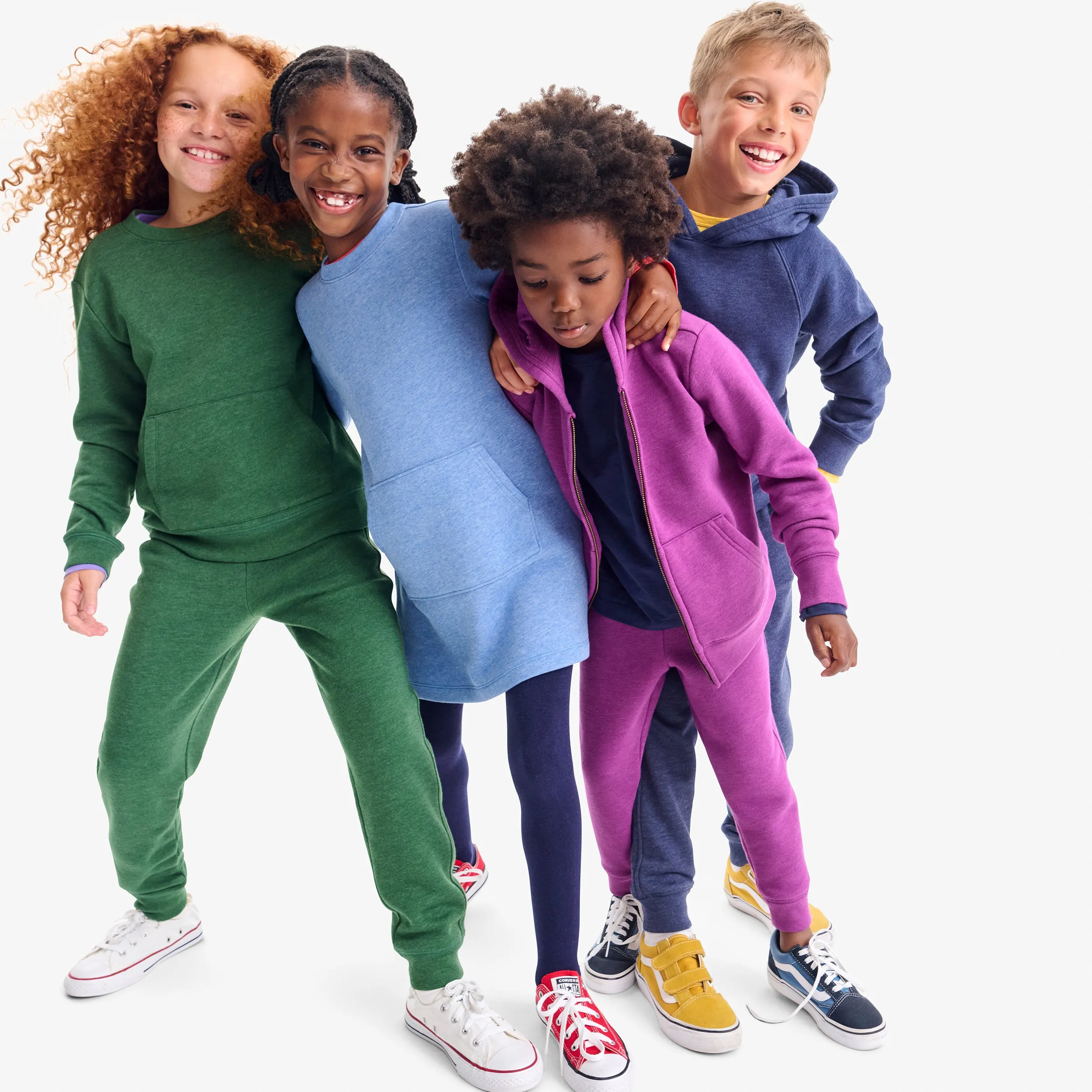 Cozy fleece crewneck sweatshirt