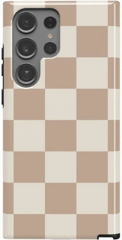 Fit Check | Neutral Checkerboard Samsung Case