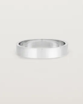 Flat Wedding Ring | 4mm