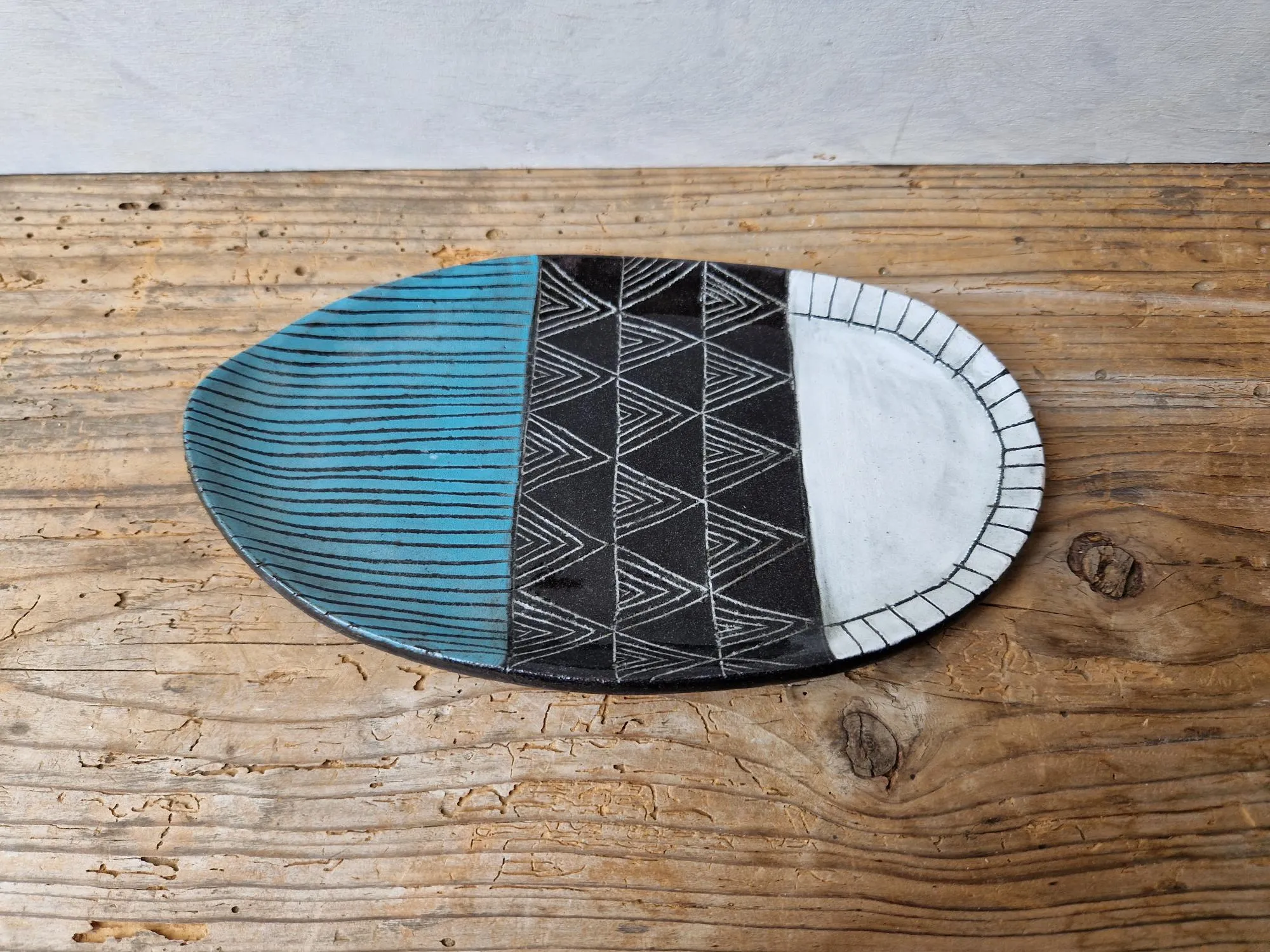 Geometric Patterns - oval tray No. 2