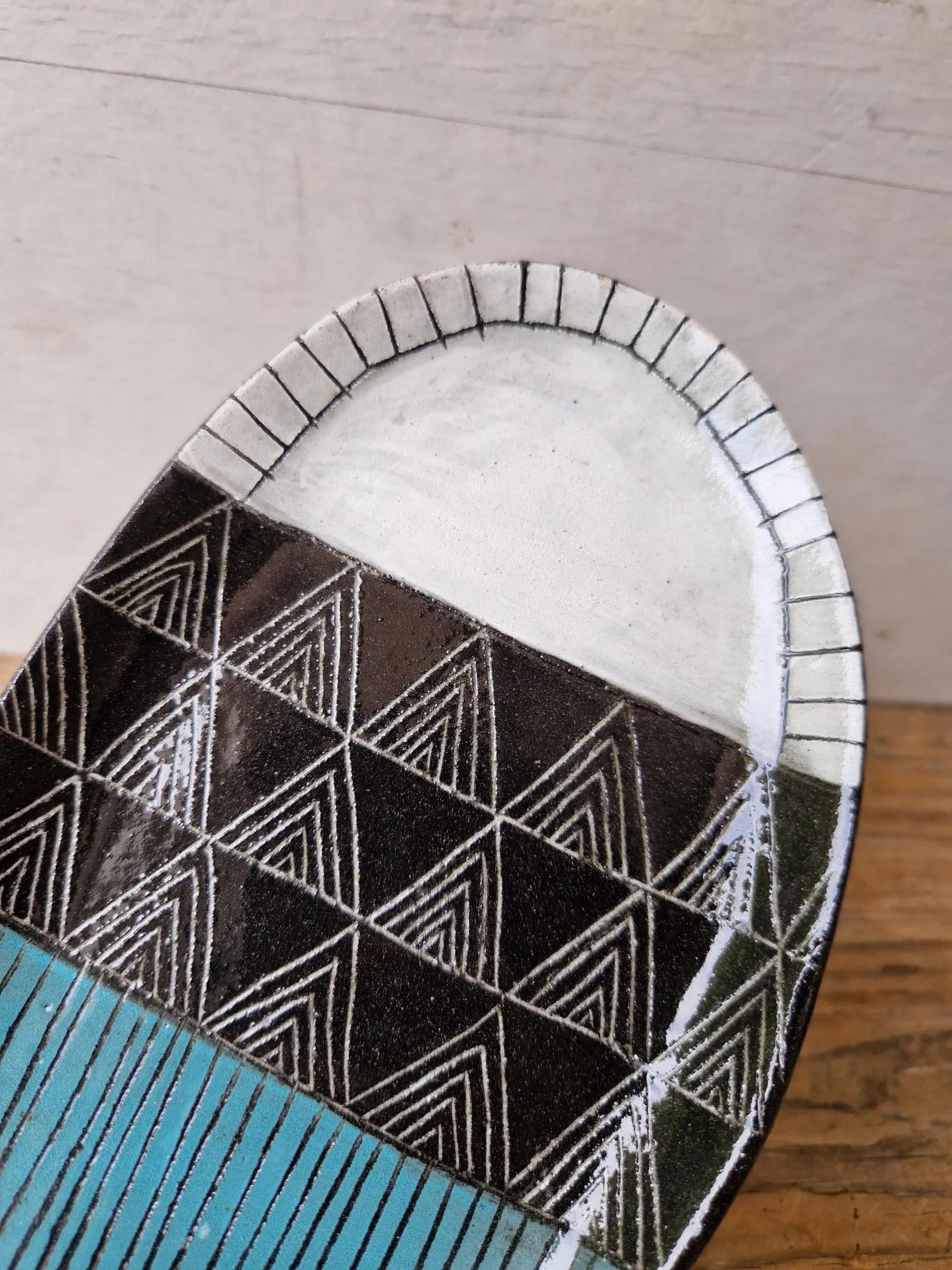 Geometric Patterns - oval tray No. 2