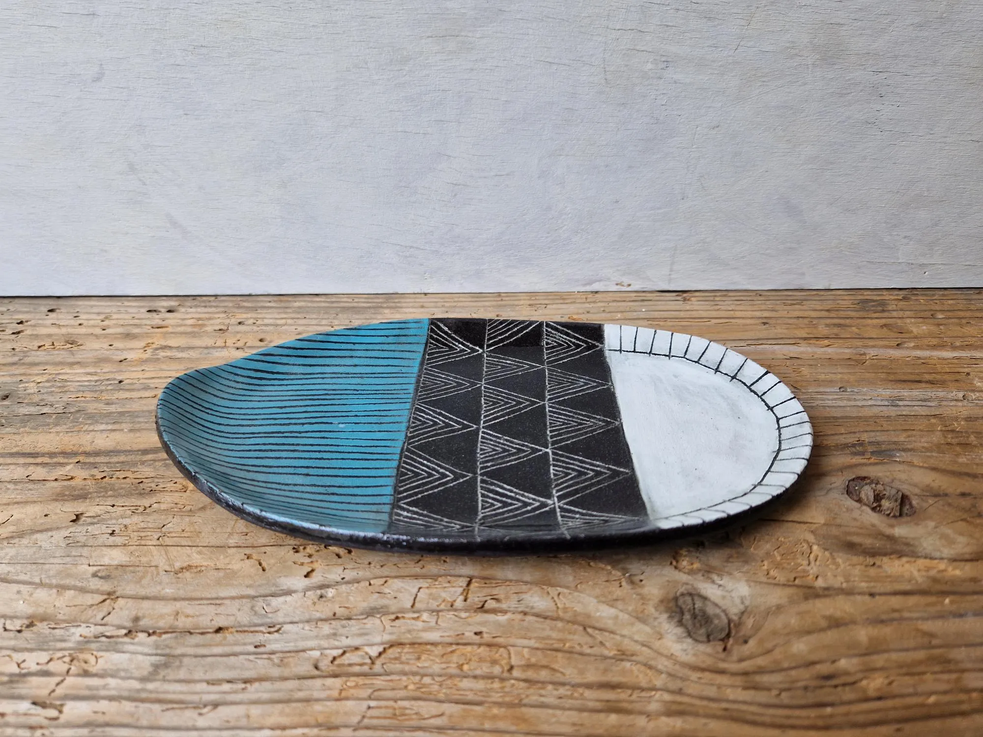 Geometric Patterns - oval tray No. 2