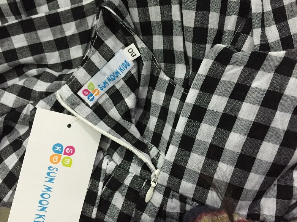 Girls Plaid Winter Dress