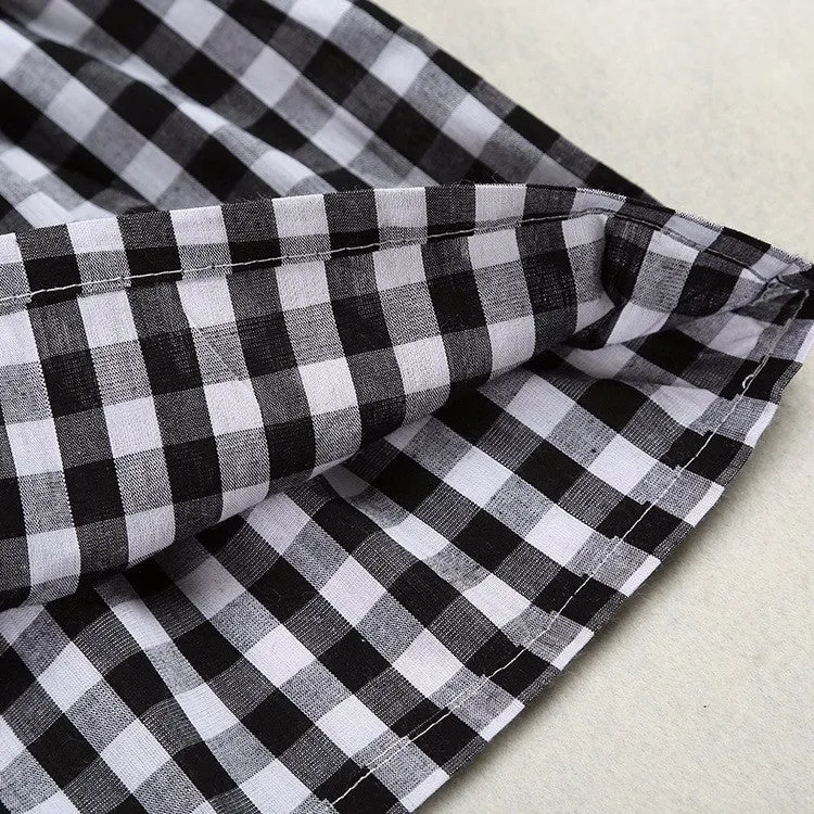 Girls Plaid Winter Dress