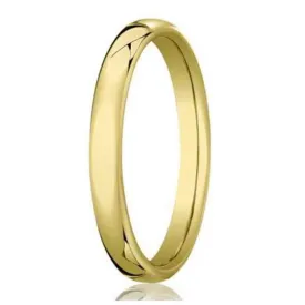 Heavy Comfort Fit 18K Yellow Gold Men's Designer Wedding Ring | 3.5mm