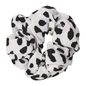 Kamali Leopard Print Scrunchie - White