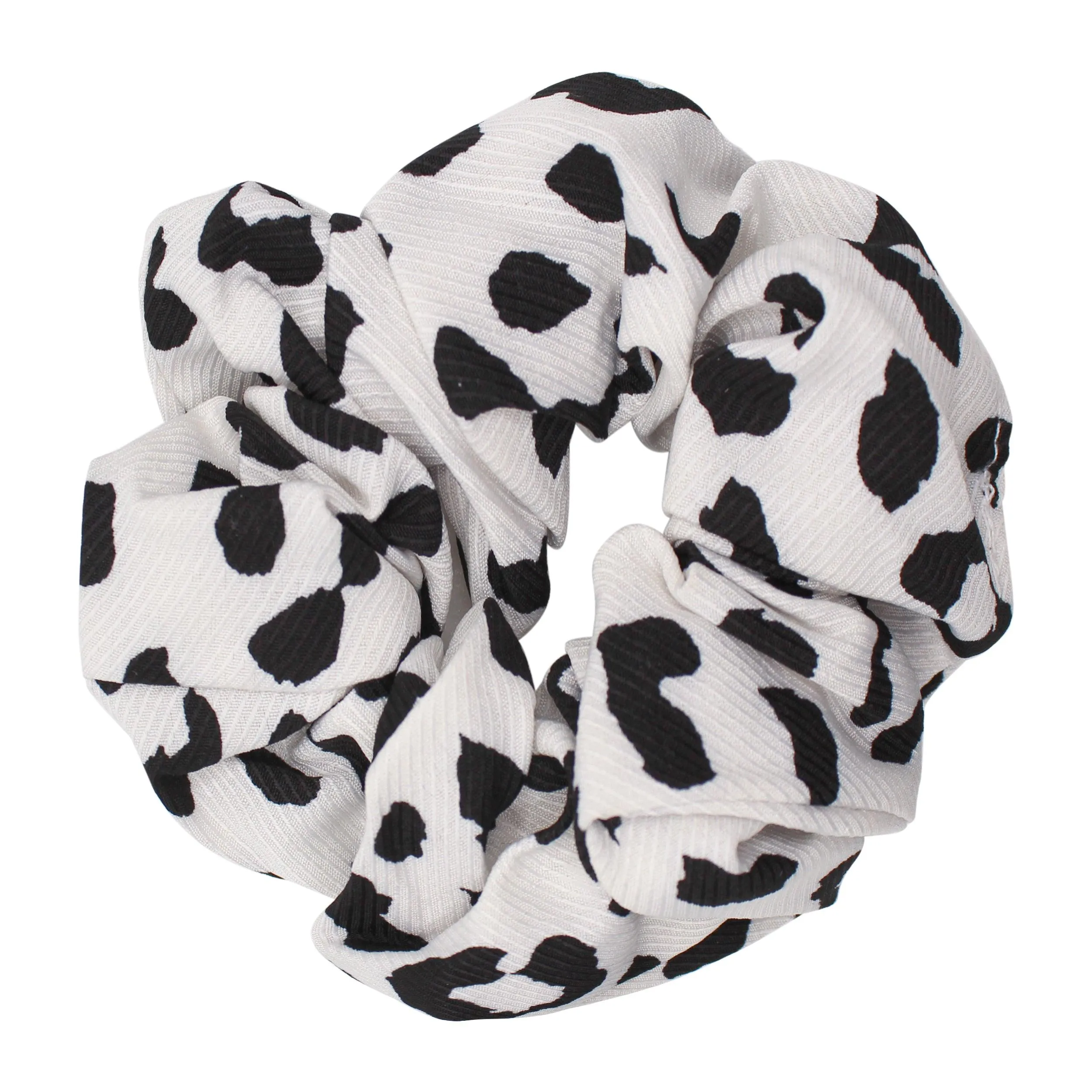 Kamali Leopard Print Scrunchie - White