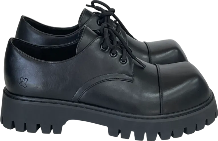 Koi Footwear Black The Corrupter Men's Square Toe Shoes UK 8 EU 42 👞
