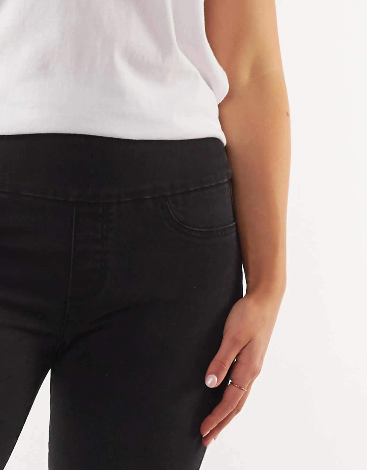 Lenny Stretch Jean   Black Black